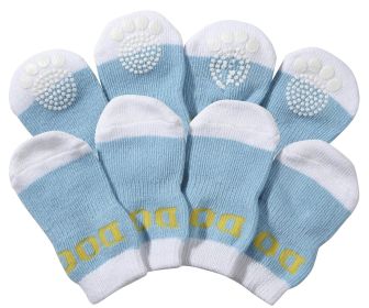 Pet Socks W/ Rubberized Soles (size: small)